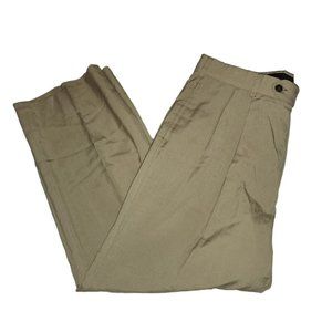 Hamilton House Dress Pants Mens 36×28 Straight Leg Pleated Front Khaki